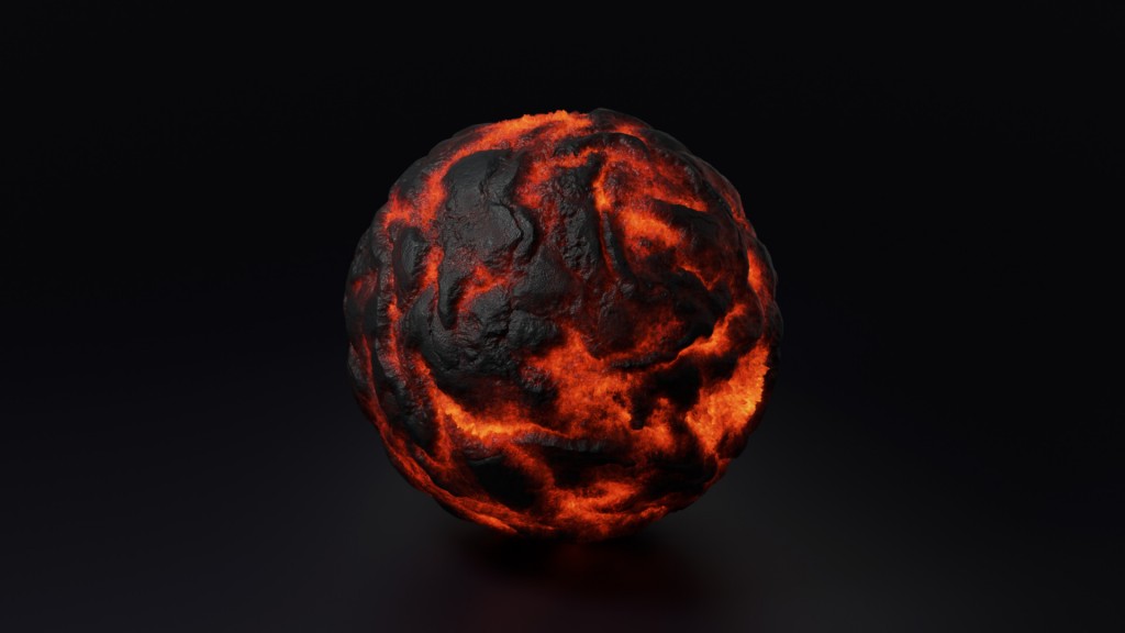 Procedural Lava shader preview image 1